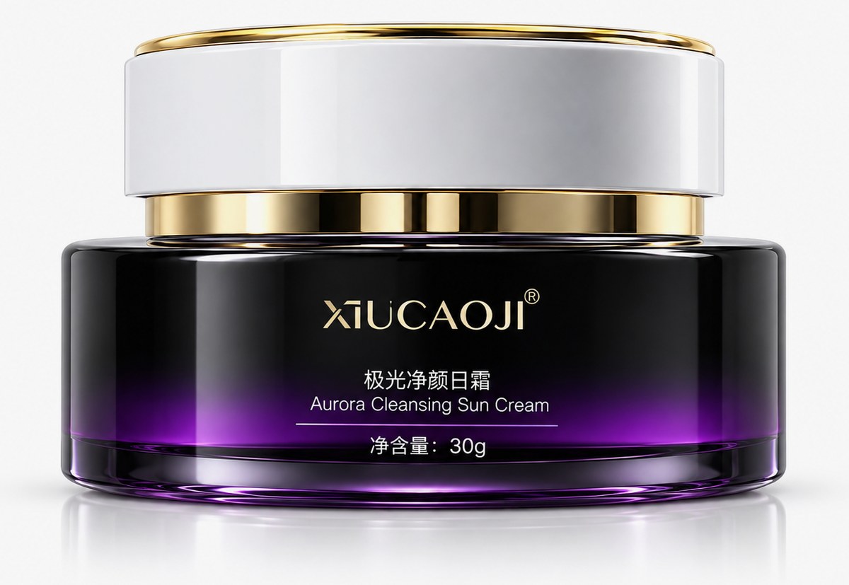 XIUCAOJI极光净颜日霜 30g 面霜 霜罐包装